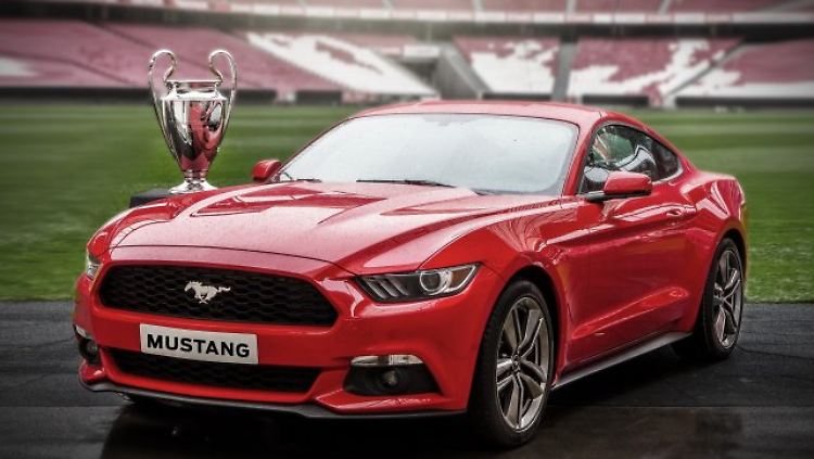 Am Champios-League-Finalabend erwerbbar: der Ford Mustang.