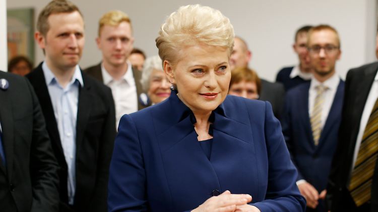 Die litauische Präsidentin Dalia Grybauskaite kann sich offenbar gut in die Lage ihres ukrainischen Amtskollegen Poroschenko hineinversetzen.