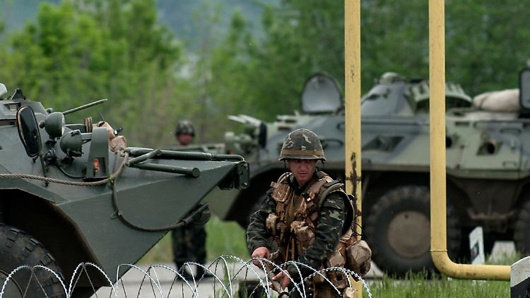 Ukrainische Radpanzer bei Luhansk (Archivbild).