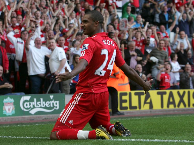 Da war noch alles in Ordnung: David Ngog feiert sein Tor zum 1:0 für den FC Liverpool.
