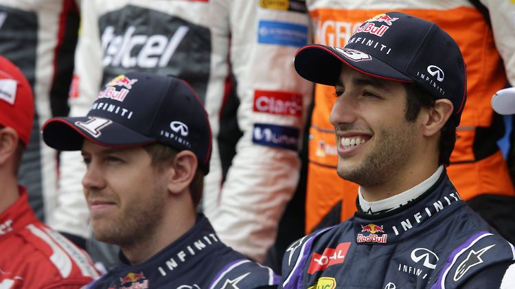 Sunnyboy Daniel Ricciardo macht es seinem Teamkollegen Sebastian Vettel nicht leicht.