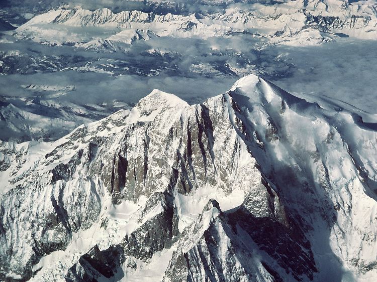 Der Mont Blanc, höchster Berg der Alpen.