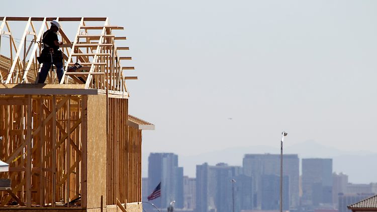 In den USA ist der Wohnungsbau im April kräftig angezogen. 