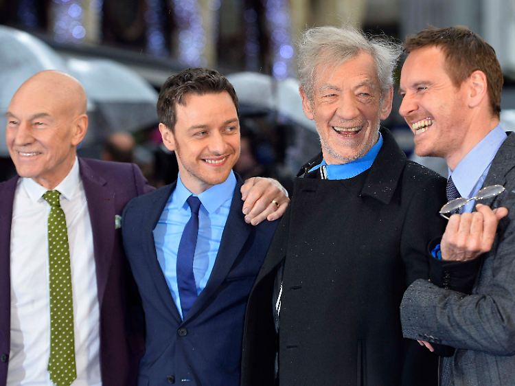 Die alten Hasen und die jungen Hüpfer: Patrick Stewart, James McAvoy, Ian McKellen und Michael Fassbender (v.l.)