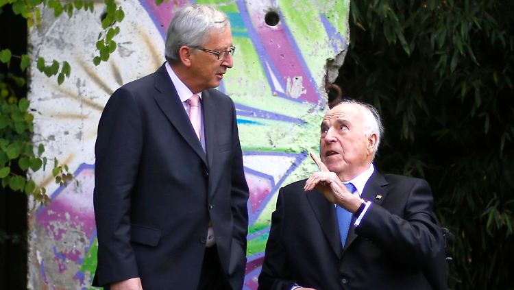 Jean-Claude Juncker besuchte Helmut Kohl in dessen Haus in Oggersheim.