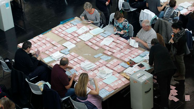 Stimmenauszählung nach der Bundestagswahl