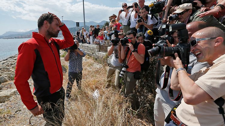 Kerviel sorgt in der italienischen Grenzstadt Ventimiglia für geballte Medienpräsenz.