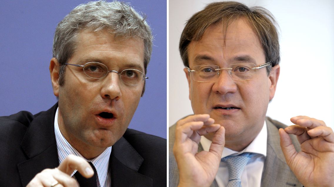 Röttgen (links) und Laschet werden die Klingen kreuzen.