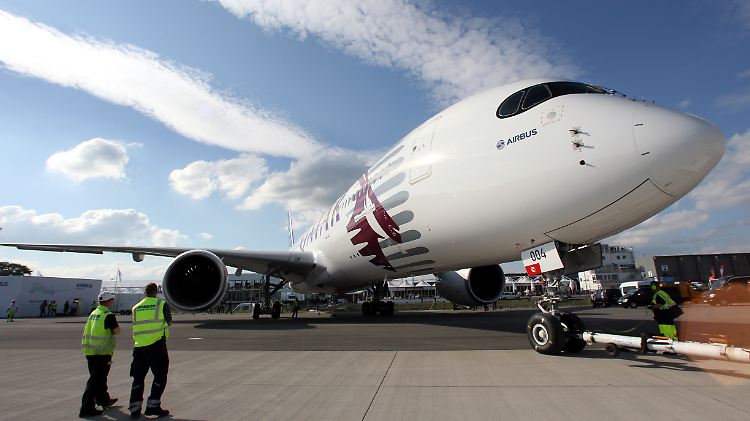 Airbus A350: einer der Hingucker auf der ILA,, die ab Freitag auch für Privatbesucher zugänglich ist.