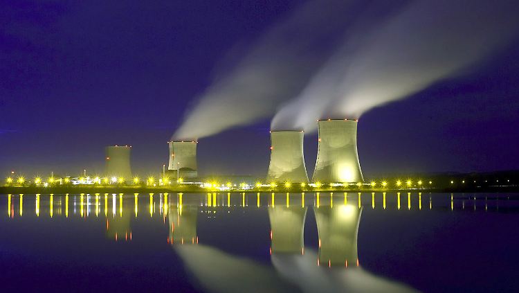 Das französische Atomkraftwerk Cattenom nahe der deutschen Grenze