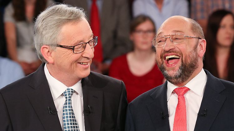 Jean-Claude Juncker (li.) und Martin Schulz sehen keine Chance für einen baldigen EU-Beitritt der Türkei.
