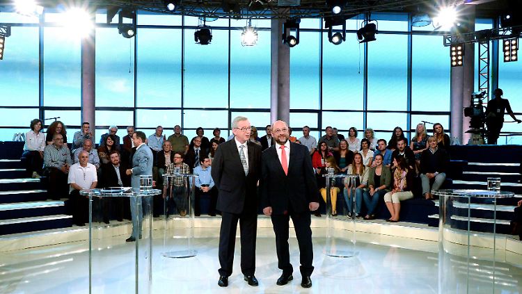 Die Unterschiede zwischen Jean-Claude Juncker und Martin Schulz wurden in der ARD-Wahlarena nicht deutlich. Aber es gibt sie.