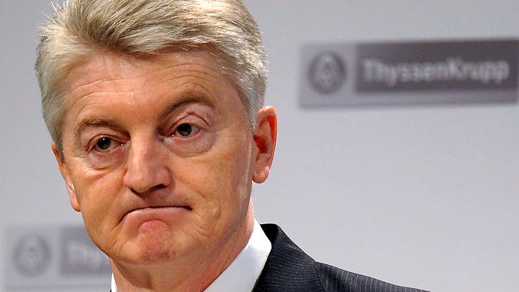 Für ThyssenKrupp-Chef Hiesinger sind die neuen Ermittlungen schwer zu verdauen.