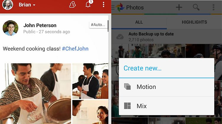 Die Android-App für Google+ ist nach einem Update kaum wiederzuerkennen.