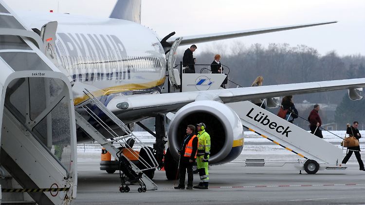 Auch der Flughafen Lübeck erhielt einen Mangelstern - die schlechteste Bewertung ging nach Memmingen.