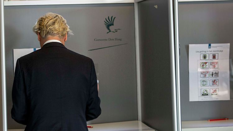Rechtspoulist Geert Wilders verliert an Boden.