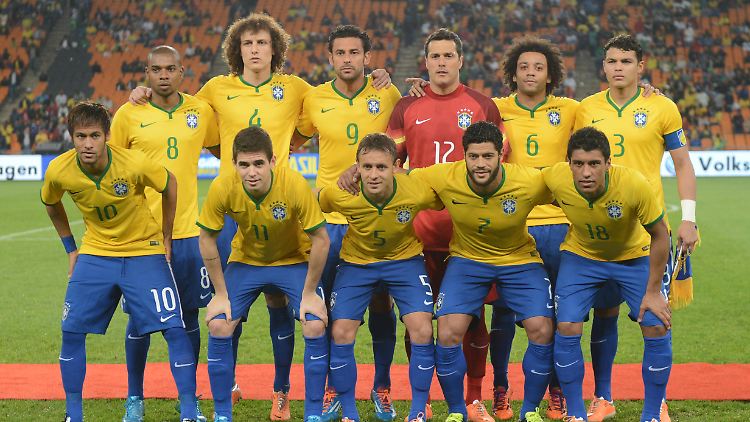 Zu Hause der große Favorit - aber auch unter Druck: Für Brasilien ist alles andere als der Titel ein Misserfolg.