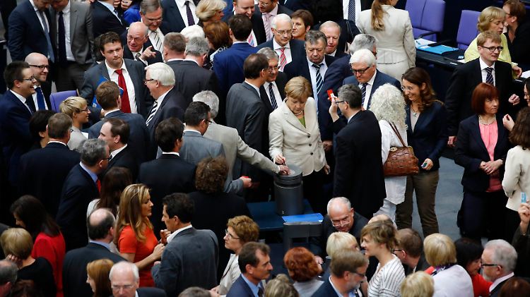 Bei der Abstimmung zur Rentenreform.
