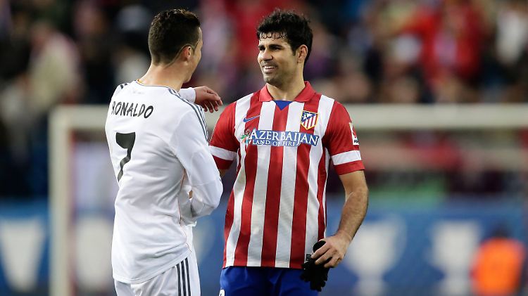 Auch auf diese beiden kommt es an: Reals Cristiano Ronaldo und Atléticos Diego Costa.