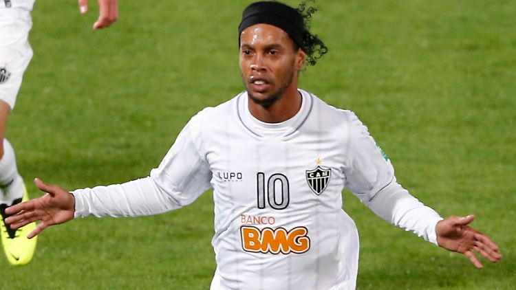Ronaldinho spielt mittlerweile für Atletico Mineiro (Belo Horizonte) in der brasilianischen Liga.