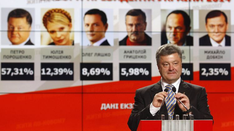 Will mit Russland reden, aber nicht mit den bewaffneten prorussischen Separatisten: Petro Poroschenko.