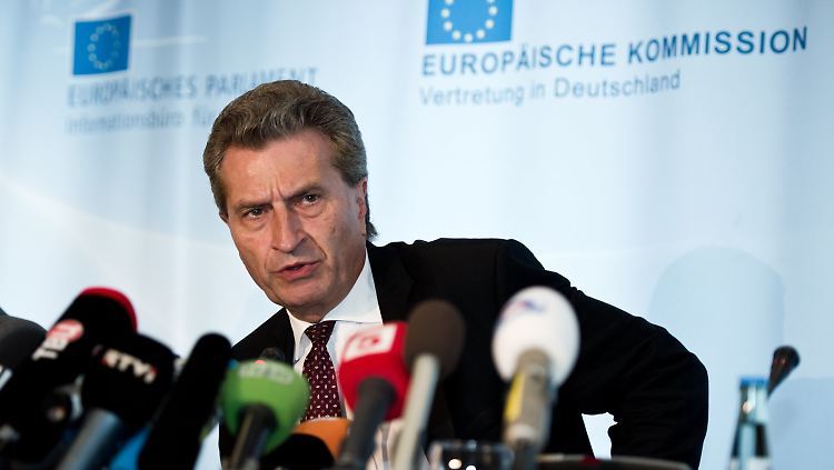 EU-Energiekommissar Günther Oettinger gibt sich zuversichtlich.