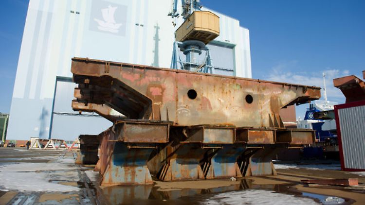 In der Hansestadt Stralsund will Nordic Yards künftig Offshore-Plattformen bauen lassen.