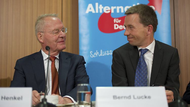 Schmieden Henkel (l.) und Lucke (r.) schon Pläne für Koalitionen mit der CDU auf Landesebene?