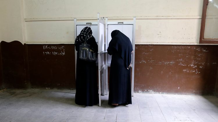 Nur ein Bruchteil der Ägypter hat bislang abgestimmt.