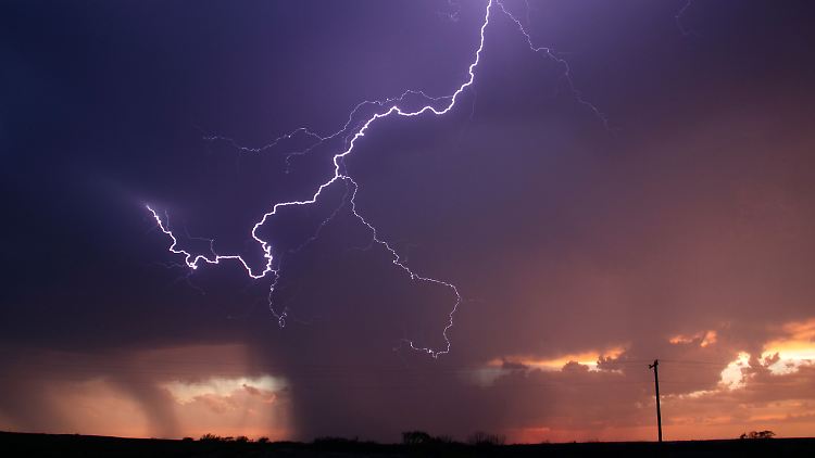 Gewitter über Texas im April 2014.