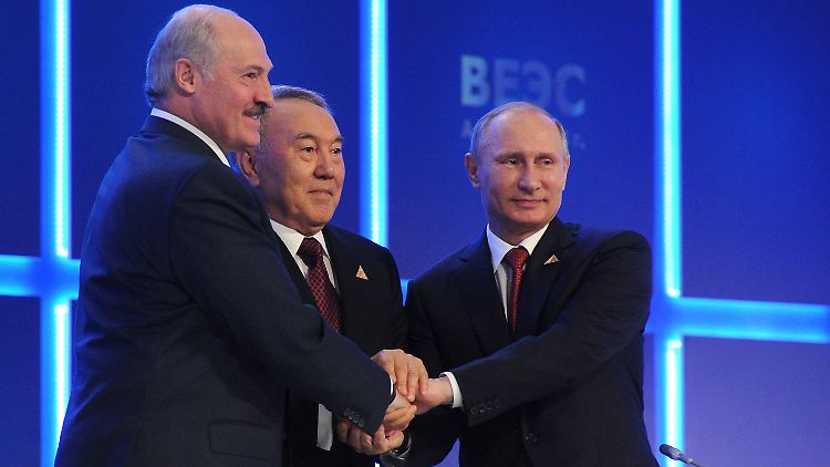Russland, Weißrussland und Kasachstan sind die Eurasische Wirtschaftsunion - vorerst.