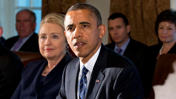 Clinton und Obama im November 2012.