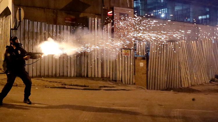 Die türkische Polizei ging rigoros gegen Demonstranten vor.