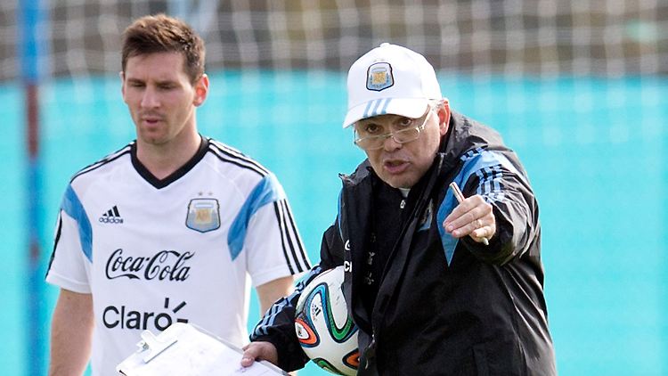 Der Star und sein Trainer: Lionel Messi mit Alejandro Sabella.