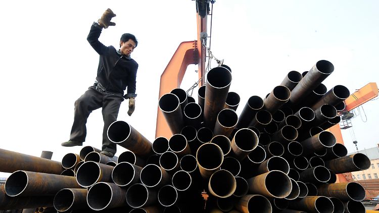 Wenige gebaute Häuser, weniger verbauter Stahl