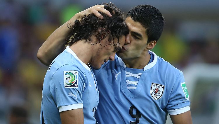 Fahren als eines der besten Sturmduos der Welt nach Brasilien: Cavani und Suarez.
