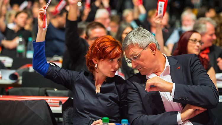 Linken-Vorsitzende Katja Kipping und Bernd Riexinger: Versuchen sie, missliebige Genossen aus der Partei zu drängen?