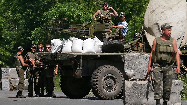 Der ukrainische Grenzschutz schloss mehrere Übergänge zu Russland. 