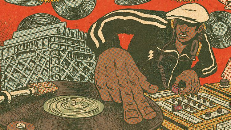 DJ Grandmaster Flash gehört zu den großen Stars der noch jungen Musikrichtung.