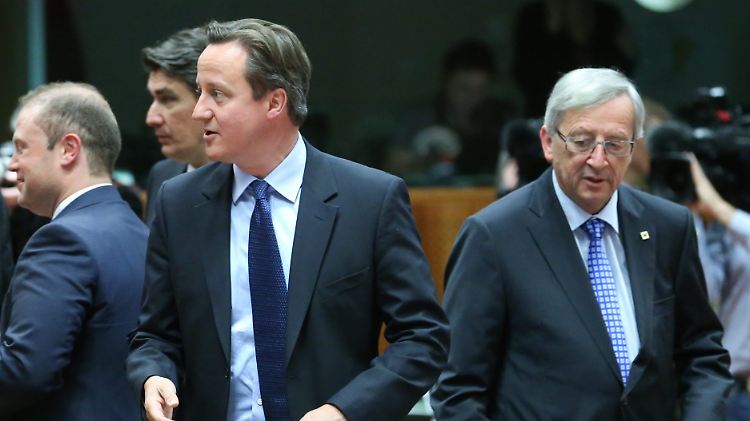Eine gewisse Distanz zwischen David Cameron und Jean-Claude Juncker existierte auch schon im vergangenen Jahr.