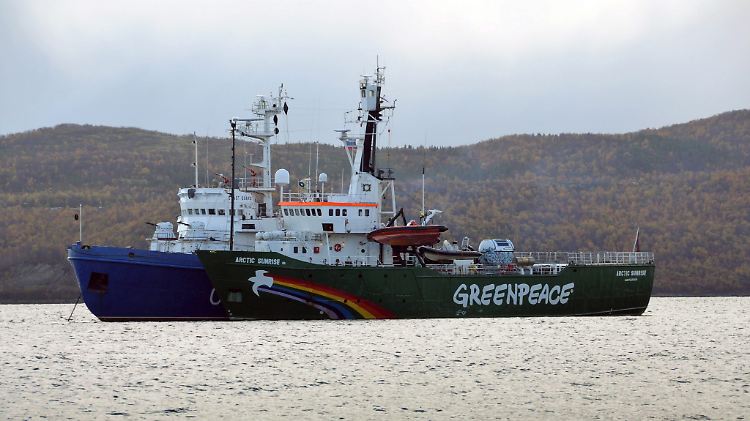 Ob die "Arctic Sunrise" derzeit in der Lage ist auszulaufen, ist unklar.