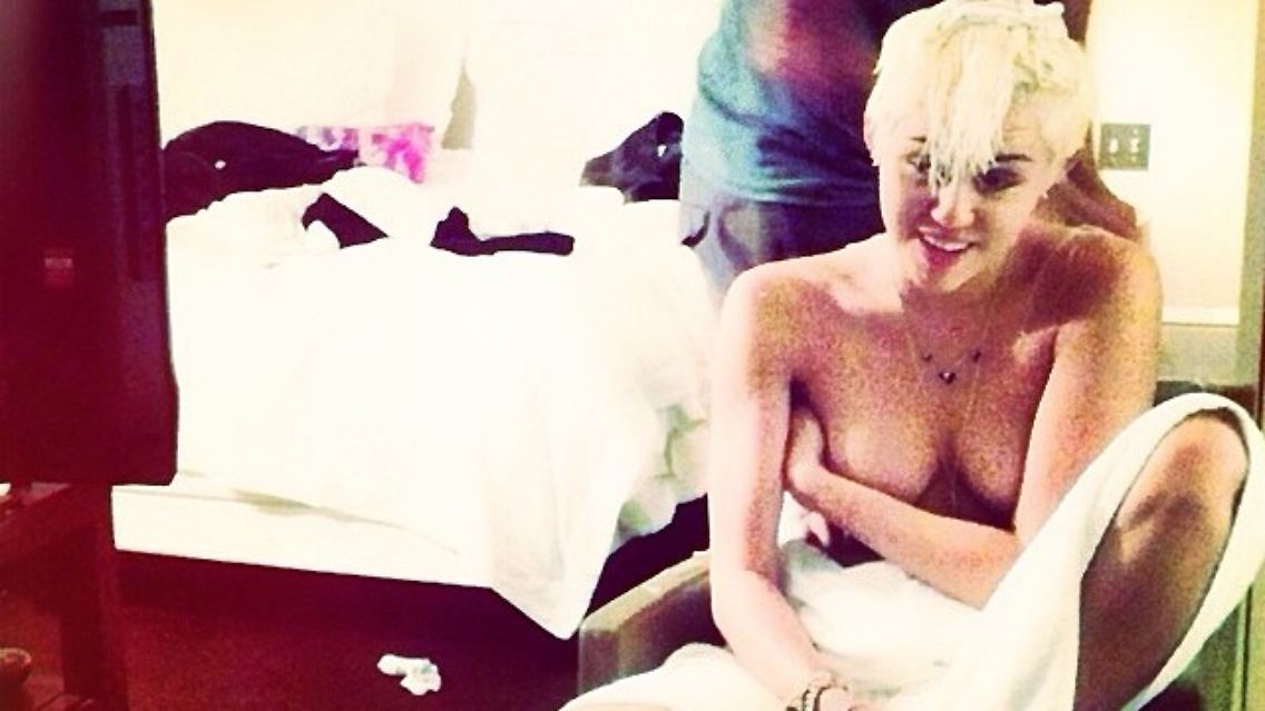 Miley tut's auf Instagram, …