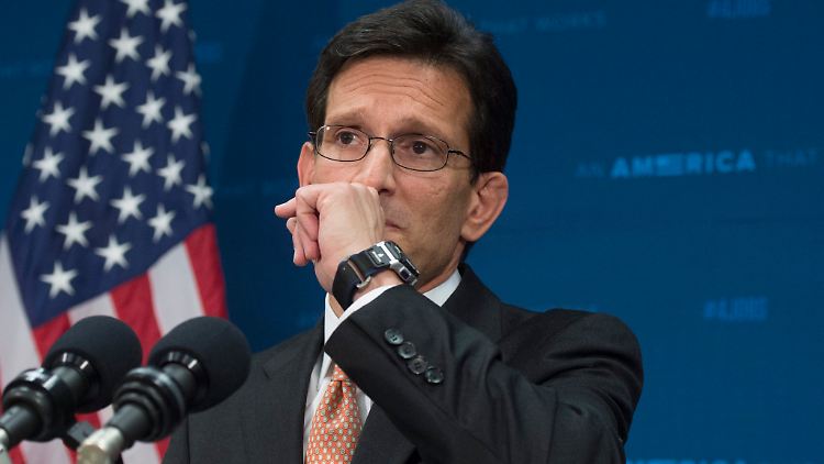 Eric Cantor, bisheriger Mehrheitsführer der Republikaner im US-Repräsentantenhaus, stellt sein Amt zur Verfügung.