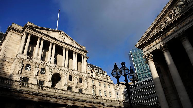 Gebäude der Bank of England in London.