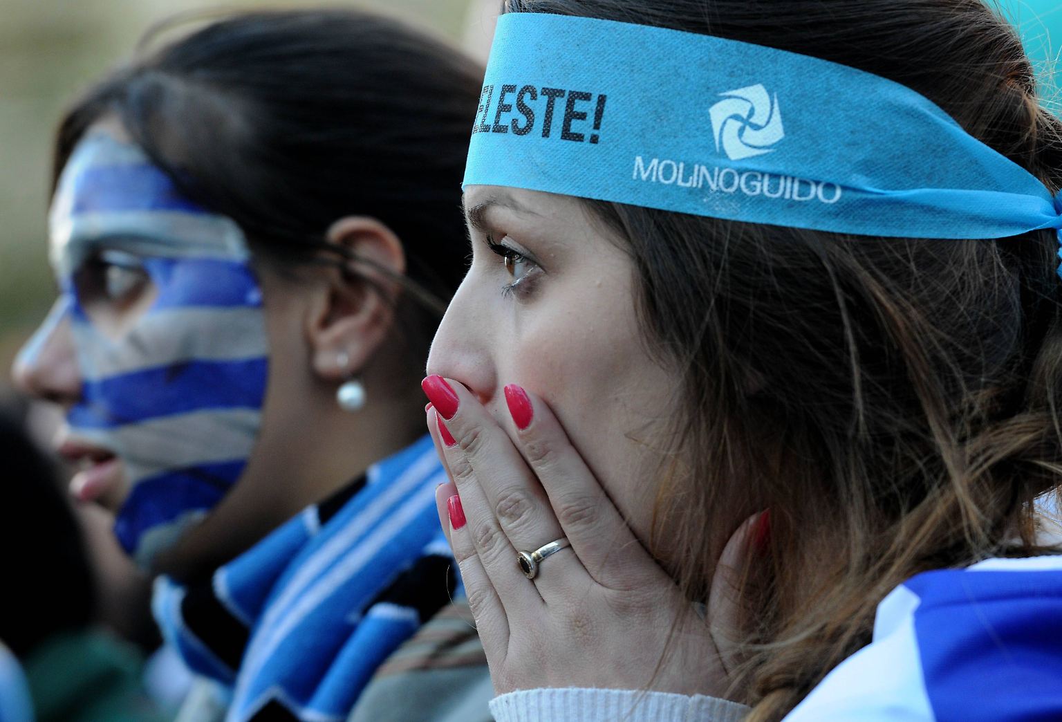 Der Schock sitzt tief bei den Fans von Uruguay.