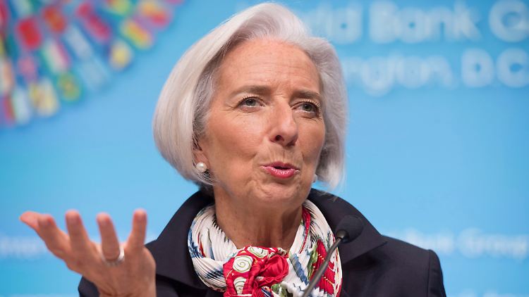 Die Konjunkturexperten von IWF-Chefin Christine Lagarde sagen den USA ein deutlich schwächeres Wachstum voraus.