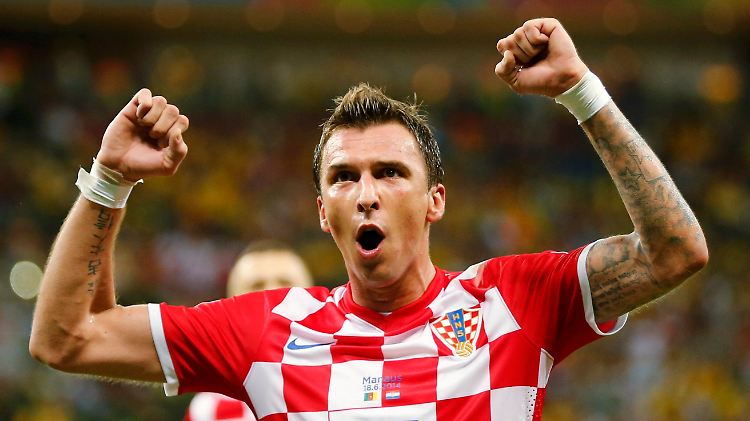 Mario Mandzukic traf gleich doppelt für die Kroaten.