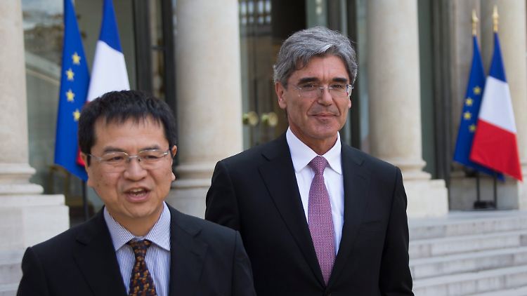 Siemens-Chef Kaeser und Mitsubishi-Europa-Chef Yashiyuki Hanasawa hatten ihre Angebote für die Energiesparte des französischen Konzerns noch erhöht - aber Frankreich legte sich quer.