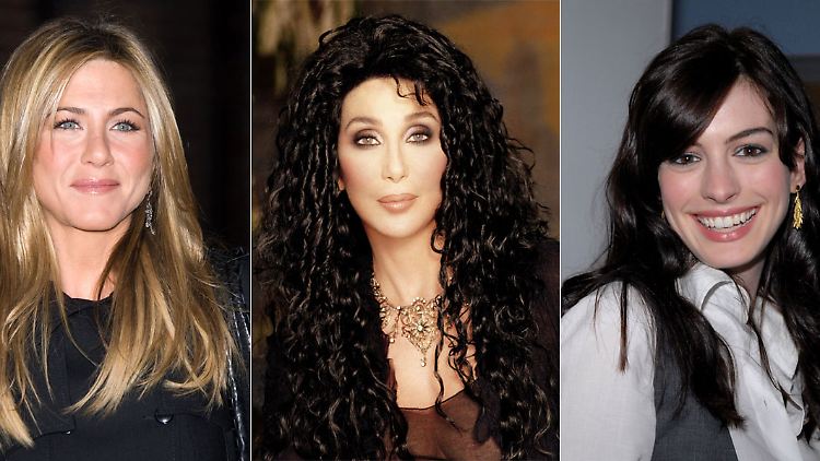Diebstahl-Opfer: Aniston, Cher, Hathaway (v.l.n.r.).