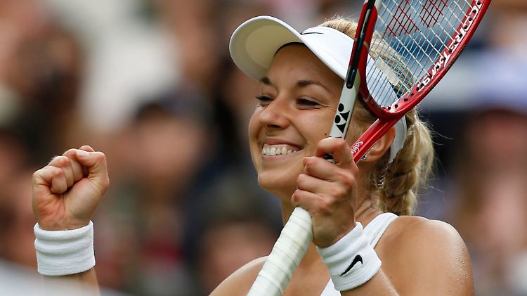 Geschafft! Sabine Lisicki zieht in die zweite Runde ein.